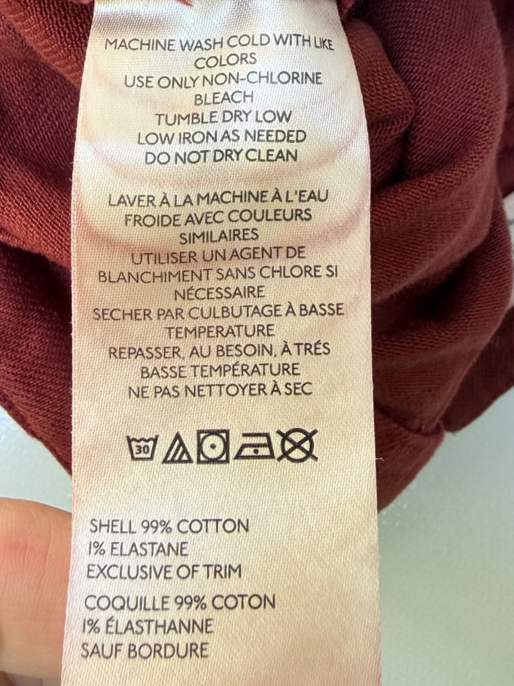 Anthropologie Kit High-Rise Utility Skort by Pilcro, Dark Brick, 28 - Picture 13 of 17